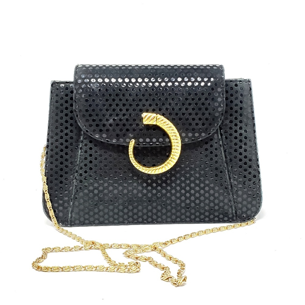 Vintage Ashneil Black Leather Purse
